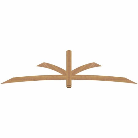 Ekena Millwork Davenport Timber Gable Bracket, Western Red Cedar, 96"W x 24"H x 3 1/2"D x 3 1/2"F, 6/12 Pitch GBW096X24X0404DAV00SWR